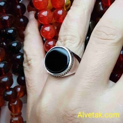 Siyah Oniks Taşlı 925 Ayar Gümüş Erkek Yüzük : 02431 Siyah Oniks Taşlı 925 Ayar Gümüş Erkek Yüzük : 02431
