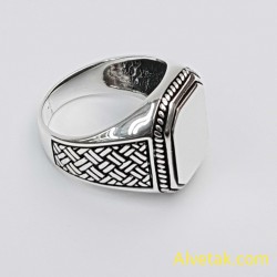 Sade Desensiz Gümüş Erkek Yüzük : 02645 Sade Desensiz Gümüş Erkek Yüzük : 02645