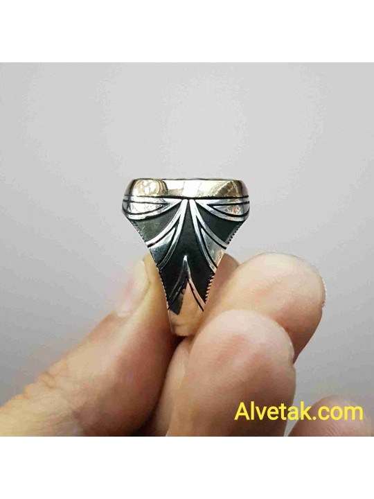 Peygamber Mührü ( Mührü Şerif ) Gümüş Erkek Yüzük : 02805
