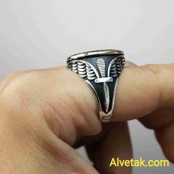 Peygamber Mührü ( Mührü Şerif ) Gümüş Erkek Yüzük : 02806 Peygamber Mührü ( Mührü Şerif ) Gümüş Erkek Yüzük : 02806