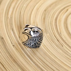 Kartal Figürlü 925 Ayar Gümüş Erkek Yüzük : 00060 Kartal Figürlü 925 Ayar Gümüş Erkek Yüzük : 00060