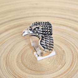 Kartal Figürlü 925 Ayar Gümüş Erkek Yüzük Kartal Figürlü 925 Ayar Gümüş Erkek Yüzük