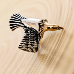 Kartal Figürlü 925 Ayar Gümüş Erkek Yüzük Kartal Figürlü 925 Ayar Gümüş Erkek Yüzük