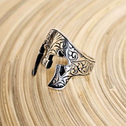 925 Ayar Helmet Miğfer Okçu Gümüş Erkek Yüzük 925 Ayar Helmet Miğfer Okçu Gümüş Erkek Yüzük