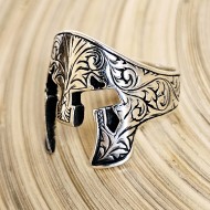 925 Ayar Helmet Miğfer Okçu Gümüş Erkek Yüzük