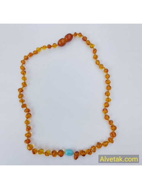 Damla Kehribar Bebek Kolyesi : KBK005