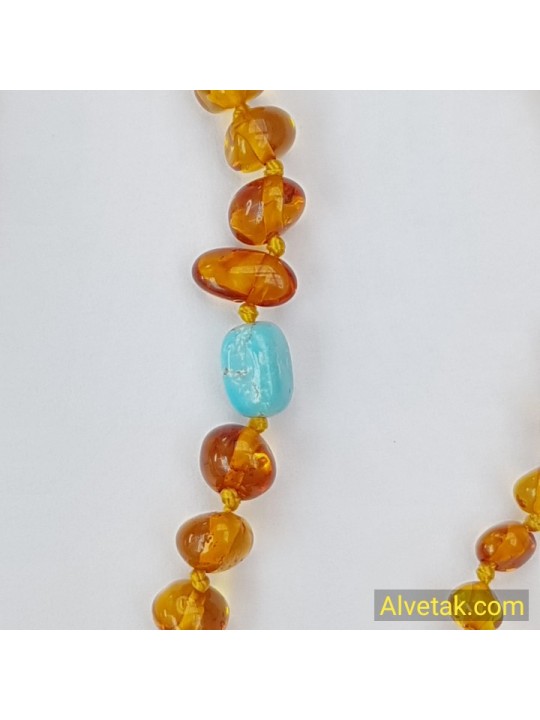 Damla Kehribar Bebek Kolyesi : KBK005