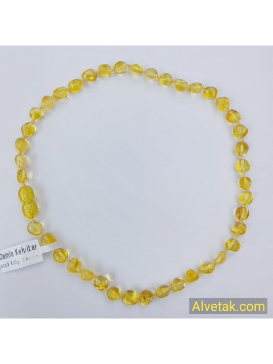 Damla Kehribar Bebek Kolyesi : KBK009