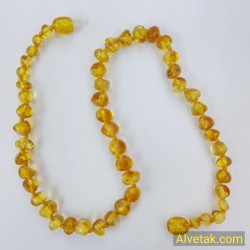 Damla Kehribar Bebek Kolyesi : KBK011 Damla Kehribar Bebek Kolyesi : KBK011