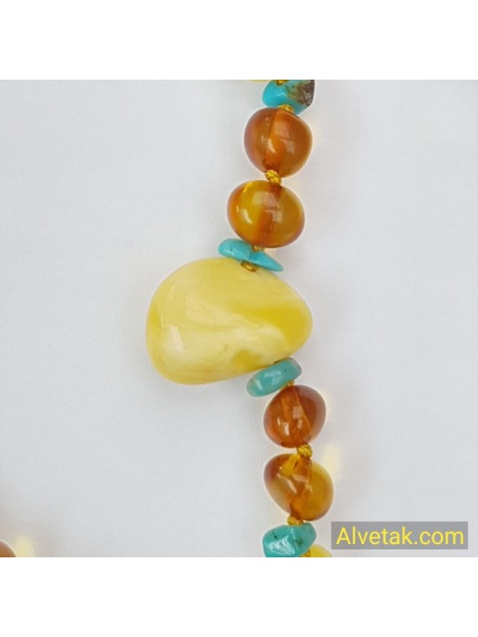 Damla Kehribar Bebek Kolyesi : KBK012