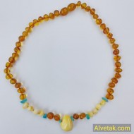 Damla Kehribar Bebek Kolyesi : KBK012