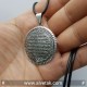 ayetel kürsi yazılı 925 ayar gümüş kolye ucu : 15071