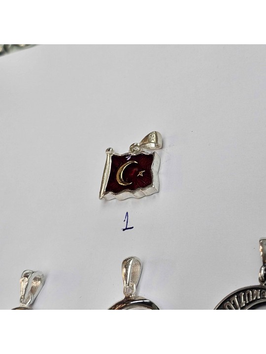 Ay Yıldız Gümüş Kolye Ucu