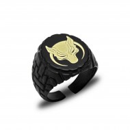 Börü Kurt Başı Figürlü Metal Yüzük