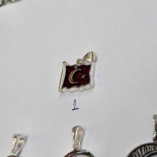 Ay Yıldız Gümüş Kolye Ucu