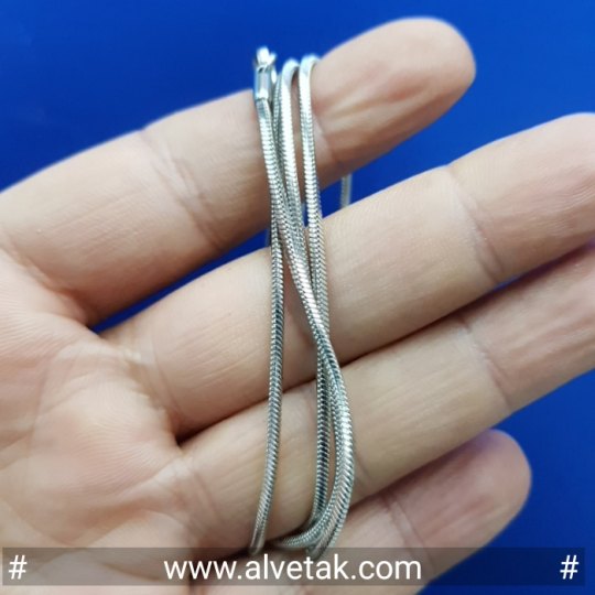 Kararmaz Yılan Çelik Zincir Kolye (1.5mmx65cm)