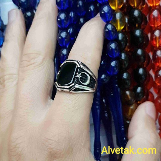 925 Ayar Siyah Oniks Taşlı Gümüş Erkek Yüzük : 01663 925 Ayar Siyah Oniks Taşlı Gümüş Erkek Yüzük : 01663