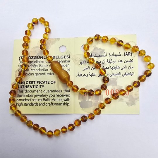 Bebek İçin Damla Kehribar Kolye kkc12 Bebek İçin Damla Kehribar Kolye kkc12