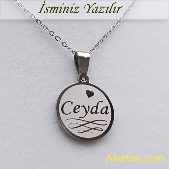 Gri Yakamoz Model İsimli Çelik Kolye [Yuvarlak : 20mm]