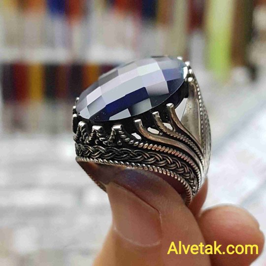 mavi zirkon taşlı 925 ayar gümüş erkek yüzük : 01245 mavi zirkon taşlı 925 ayar gümüş erkek yüzük : 01245