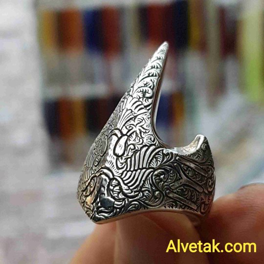 925 Ayar Okçu Gümüş Erkek Yüzük : 02125