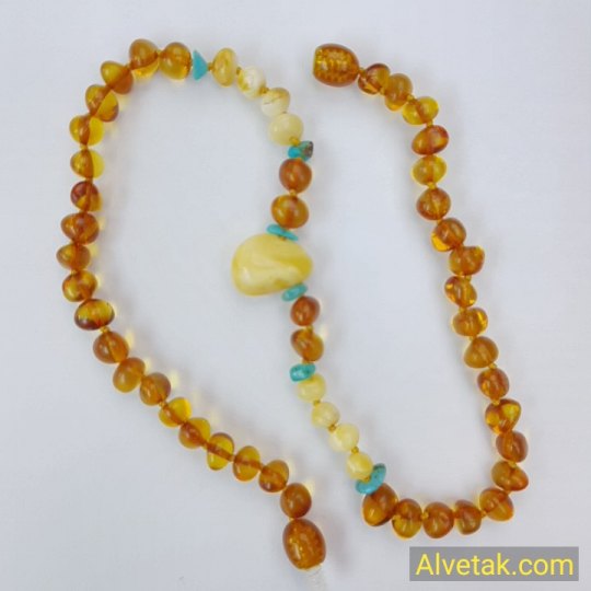 Damla Kehribar Bebek Kolyesi : KBK012