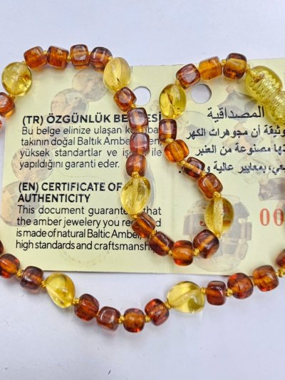 Bebek İçin Damla Kehribar Kolye kkc08 Bebek İçin Damla Kehribar Kolye kkc08