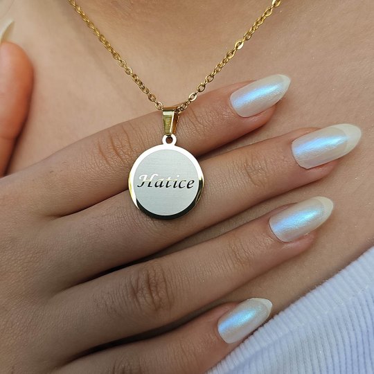 İsimli Kolye, Altın Renk, Minimalist Model, Paslanmaz Çelik İsimli Kolye, Altın Renk, Minimalist Model, Paslanmaz Çelik