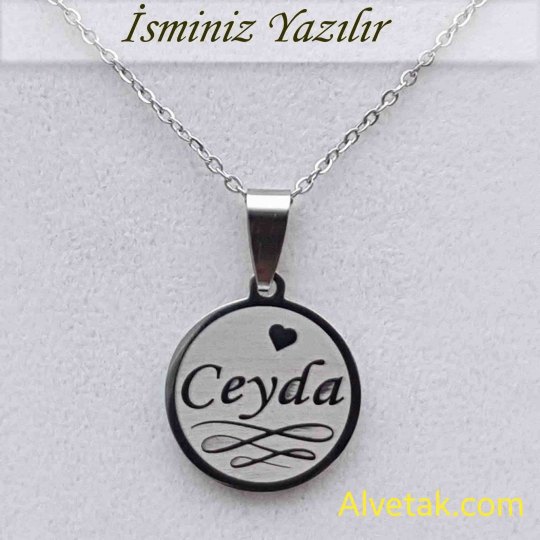 Gri Yakamoz Model İsimli Çelik Kolye [Yuvarlak : 20mm]