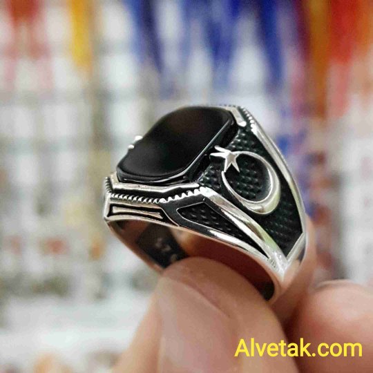 925 Ayar Siyah Oniks Taşlı Gümüş Erkek Yüzük : 01663 925 Ayar Siyah Oniks Taşlı Gümüş Erkek Yüzük : 01663