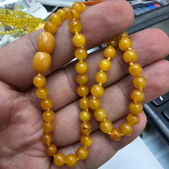 Bebek İçin Damla Kehribar Kolye kkc02