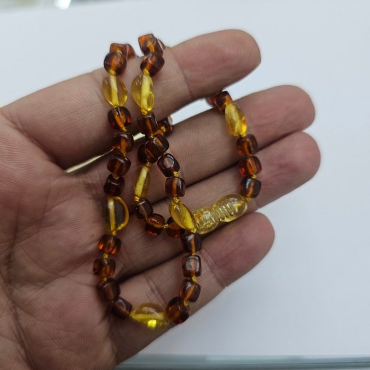 Bebek İçin Damla Kehribar Kolye kkc11