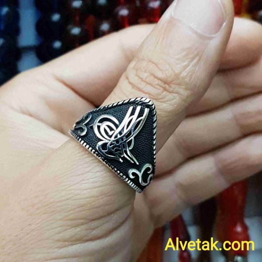 osmanlı tuğra figürlü 925 ayar gümüş okçu -zihgir- erkek yüzük : 00373 osmanlı tuğra figürlü 925 ayar gümüş okçu -zihgir- erkek yüzük : 00373