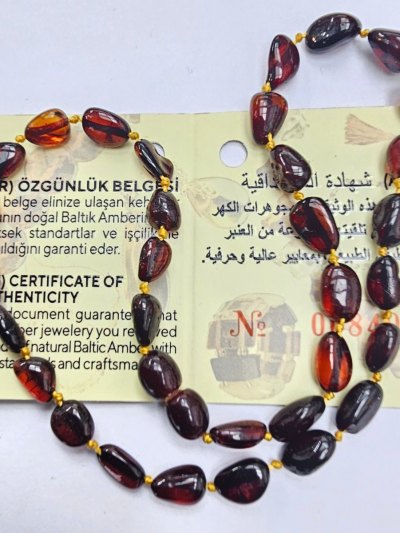 Bebek İçin Damla Kehribar Kolye kkc09
