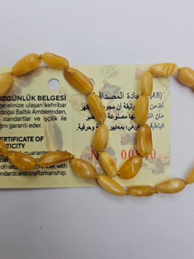 Bebek İçin Damla Kehribar Kolye kkc05