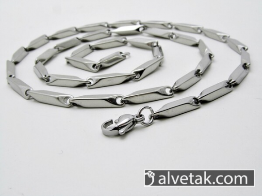 Kararmaz Gri Renk Çelik Zincir Kolye : CELGRIZINC005