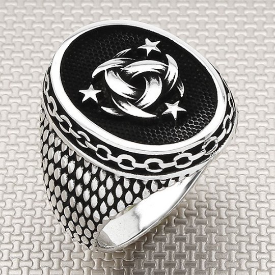 Teşkilat-ı Mahsusa 925 Ayar Gümüş Erkek Yüzük : 00236