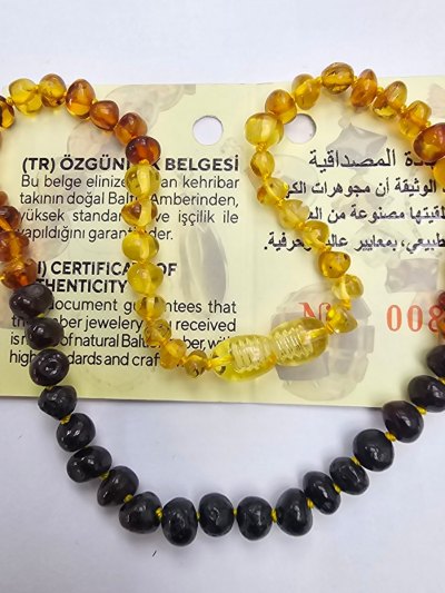 Bebek İçin Damla Kehribar Kolye kkc13
