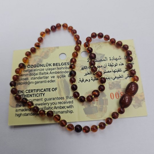 Bebek İçin Damla Kehribar Kolye kkc03
