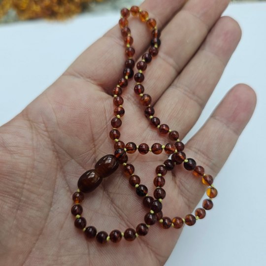 Bebek İçin Damla Kehribar Kolye kkc03