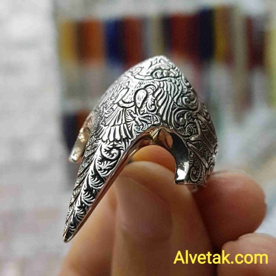 925 Ayar Okçu Gümüş Erkek Yüzük : 02125