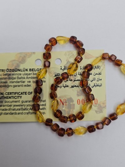 Bebek İçin Damla Kehribar Kolye kkc11