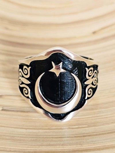 ay yıldız yüzük, zihgir okçu model, 00061