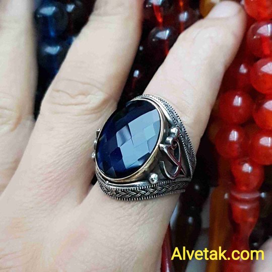 mavi zirkon taşlı 925 ayar gümüş erkek yüzük : 01117 mavi zirkon taşlı 925 ayar gümüş erkek yüzük : 01117