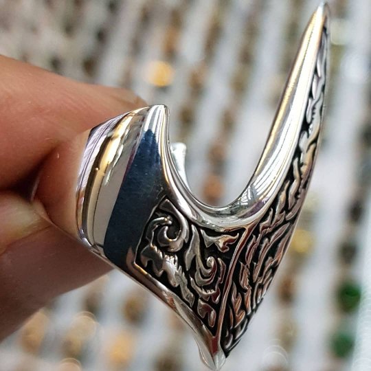925 Ayar Okçu Gümüş Erkek Yüzük : 00175