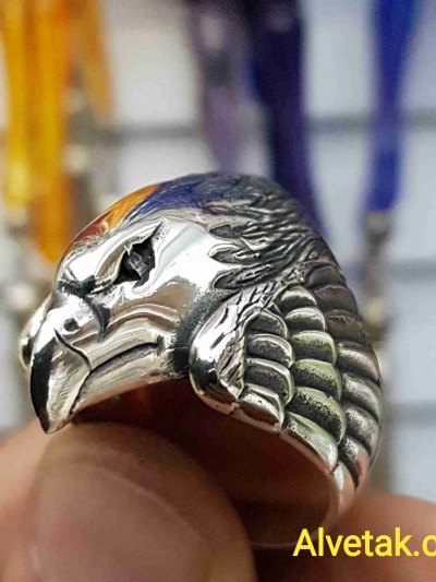 Kartal Figürlü 925 Ayar Gümüş Erkek Yüzük : 00078