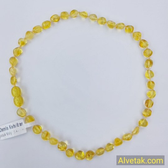 Damla Kehribar Bebek Kolyesi : KBK009