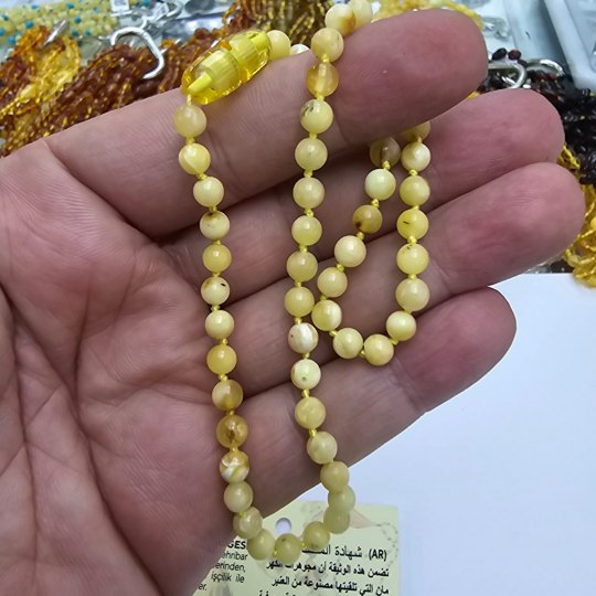 Bebek İçin Damla Kehribar Kolye kkc14
