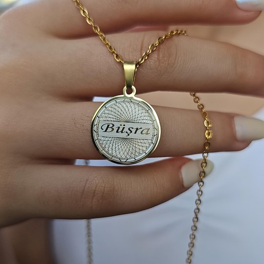 isimli kolye, kişiye özel, gold renk, helezon model isimli kolye, kişiye özel, gold renk, helezon model