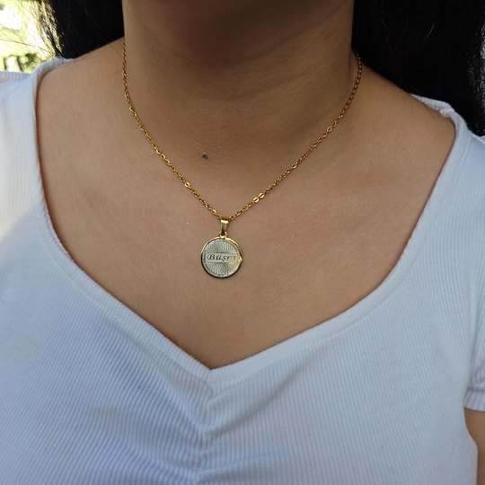 isimli kolye, kişiye özel, gold renk, helezon model isimli kolye, kişiye özel, gold renk, helezon model